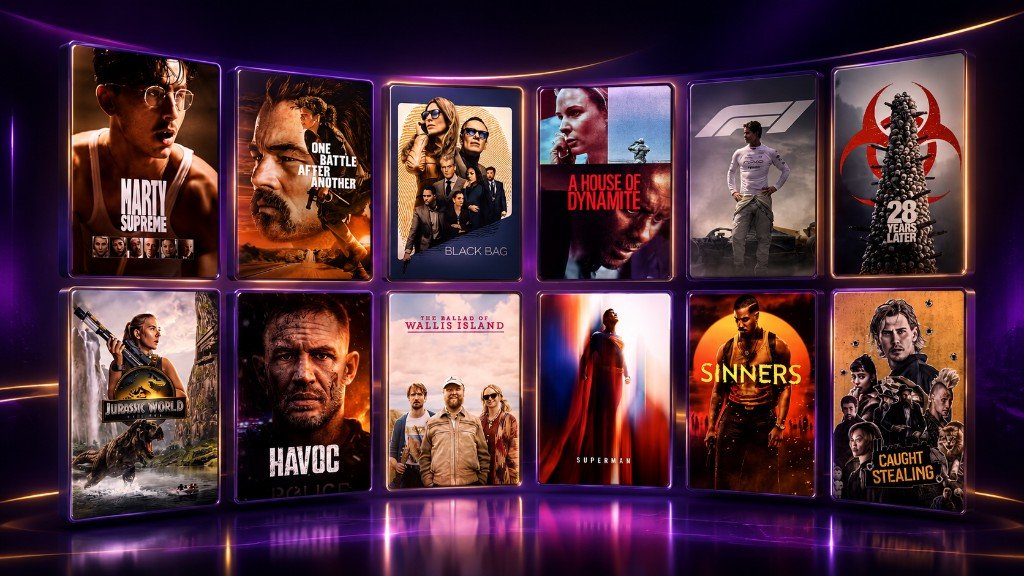Tv Buddy VOD library – Marty Supreme, F1, Superman, Jurassic World and more